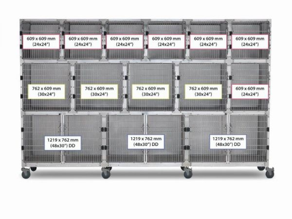 12' Assembly, Stainless Steel Cage Option B