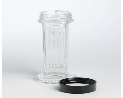 COPLIN JAR (GLASS) + PLASTIC LID