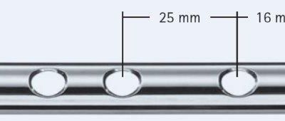 PLATE 1/2 TUBE 4 HLE 71MM