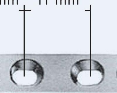 PLATE SML 2.7 2 HOLE