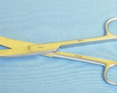 DRESSING SCISSORS B/B CURVED 20cm