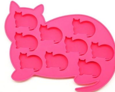 Oralade Silicone  Ice Cube Tray - Cat Pink