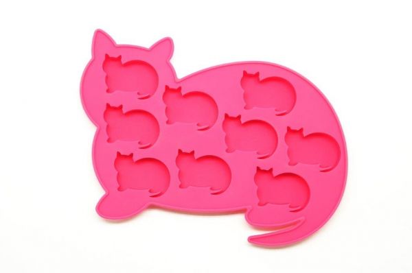 Oralade Silicone  Ice Cube Tray - Cat Pink